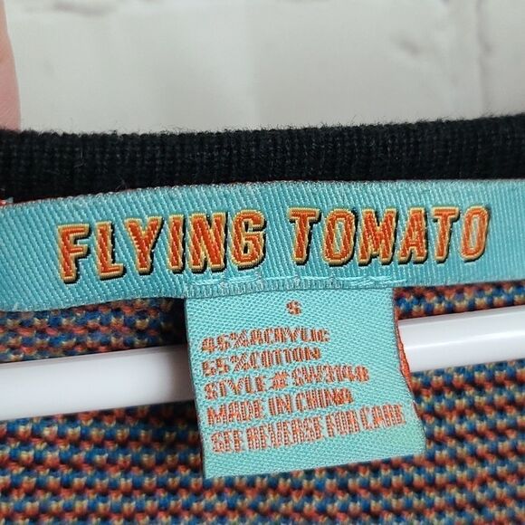 Flying Tomato (S 2/4) Black Tribal Bodycon Beatriz Sweater Dress Anthropologie - Picture 5 of 6